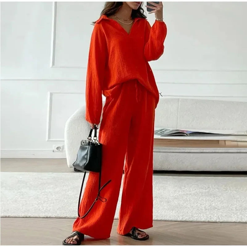 Mira Casual Top & Pants Set