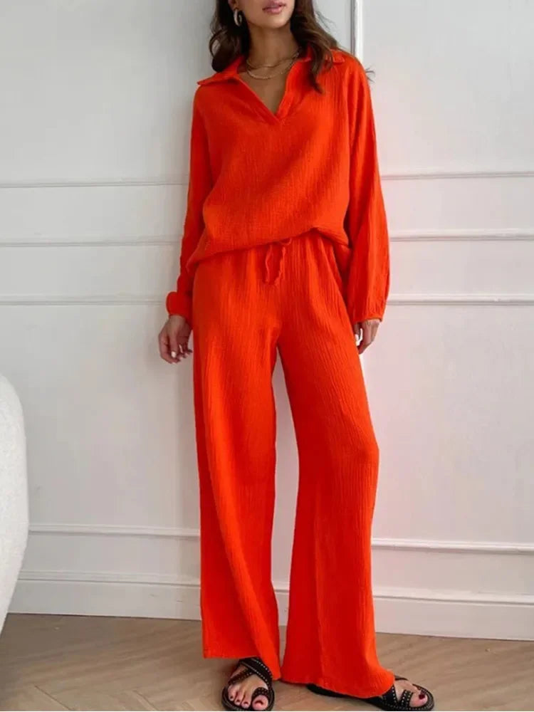 Mira Casual Top & Pants Set